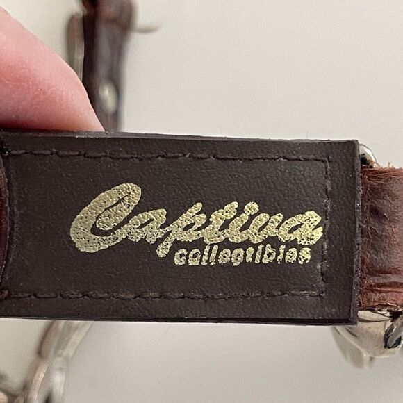 Captiva Collectibles Leather and Metal Belt, Size Medium - Picture 8 of 10